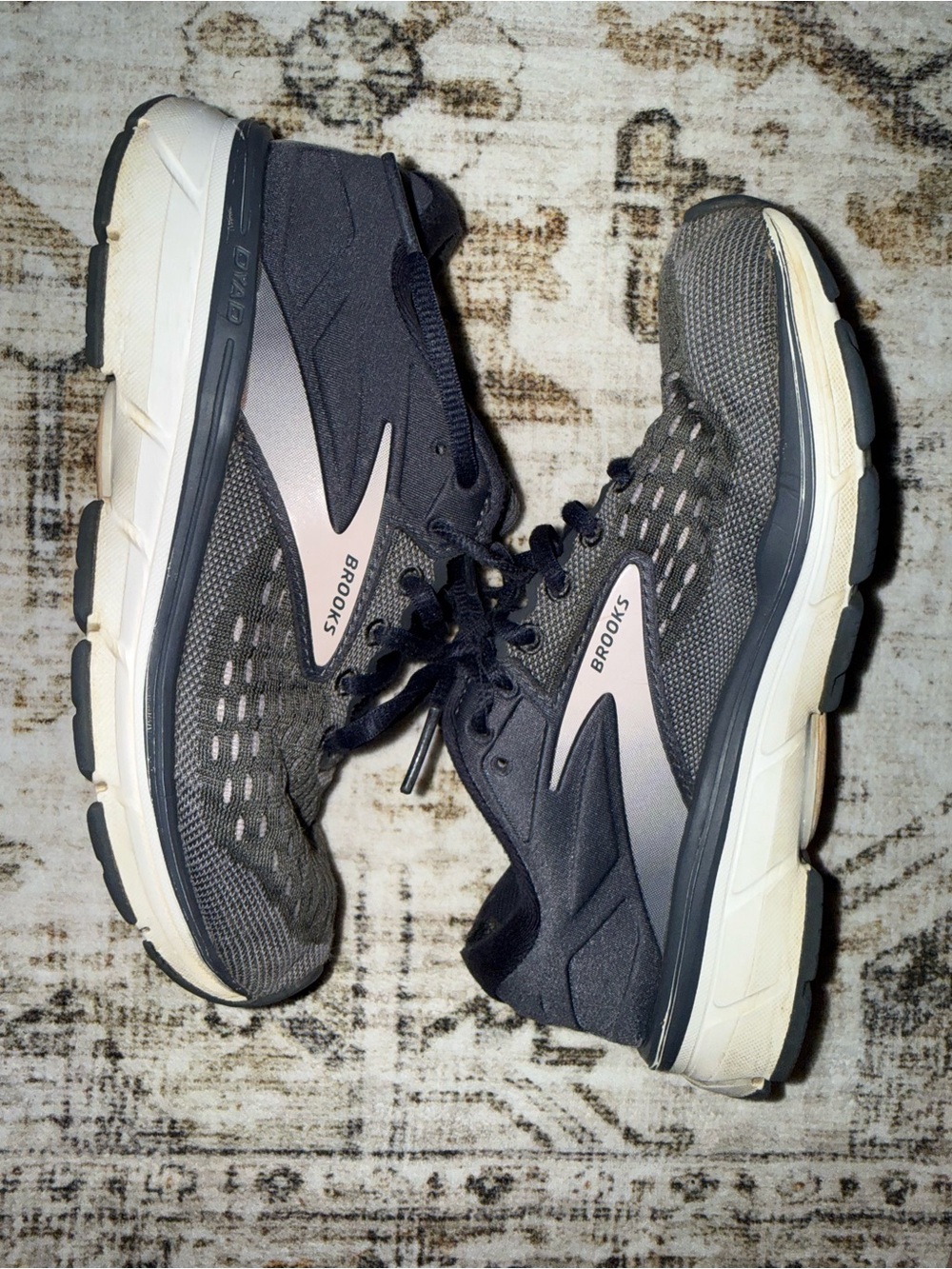 Brooks Black and Cream  Running Shoes